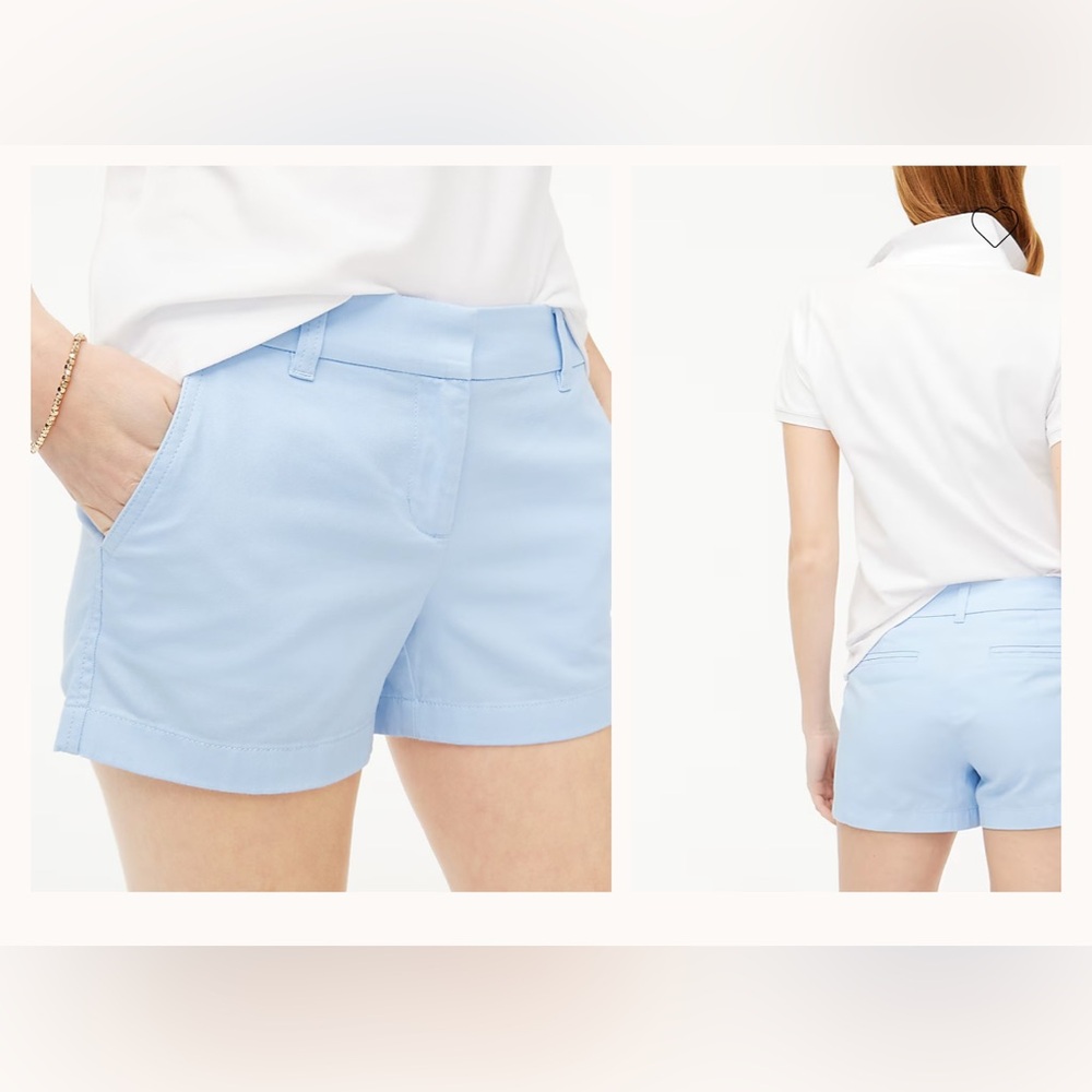 J. Crew Factory Classic Chino 3.5 In Pale Chambray Blue H5616 Size 8 $49.50